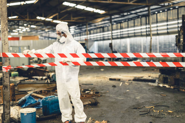 Professional Biohazard technician working in Sugar Valley, GA